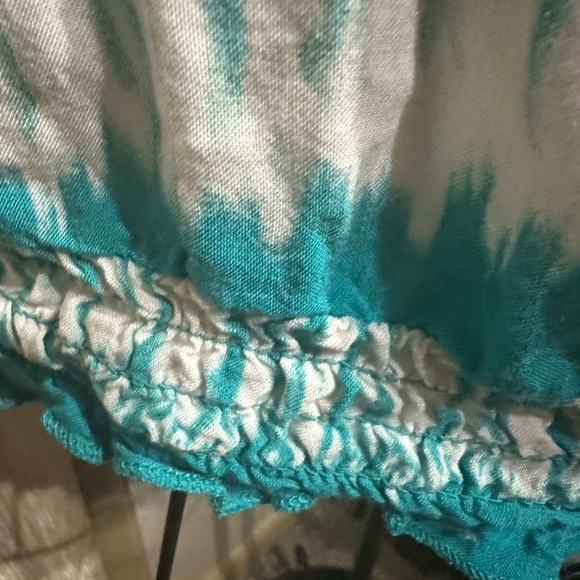 Cato Blue and White Short Sleeve Blouse - Picture 5 of 7